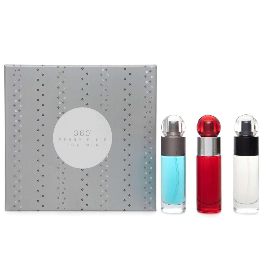 360 Collection by Perry Ellis for Men 1.0 oz EDT 3pc Gift Set - PLA