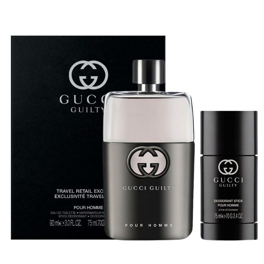 Gucci Guilty Pour Homme by Gucci for Men 3.0 oz EDT 2 PC Gift Set - PLA