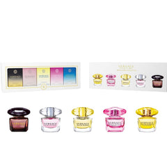 Mini Versace Cry de Versace para mujer, set de regalo de 5 piezas de 0.1 oz