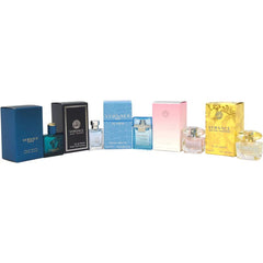 Versace Mini de Versace para hombre y mujer, 5 ml EDT, set de regalo de 5 piezas