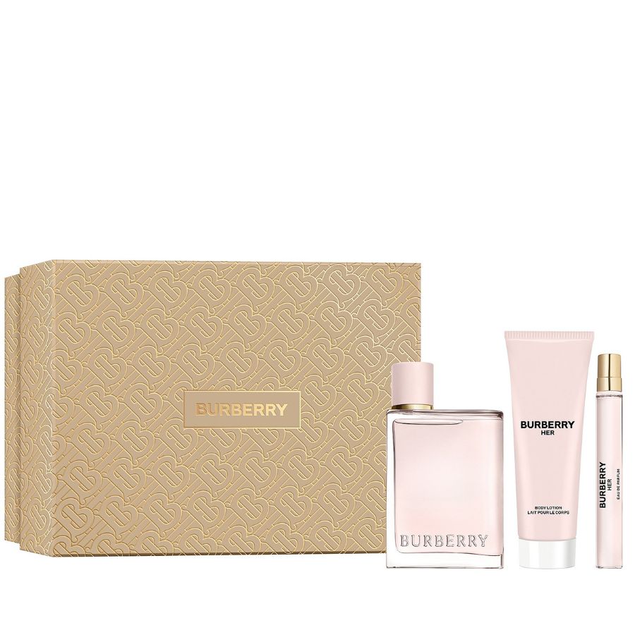 Her by Burberry for Women 3.4 oz EDP 3pc Gift Set - PLA