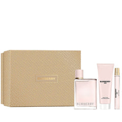 Her de Burberry para mujer, 3.4 oz EDP, set de regalo de 3 piezas