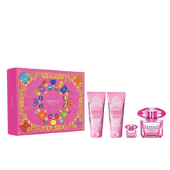 Bright Crystal Absolu de Versace para mujer, 3.0 oz EDP, set de regalo de 4 piezas