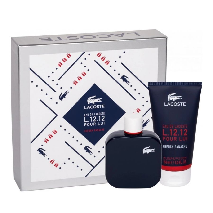 French Panache by Lacoste for Men 3.4 oz EDT 2pc Gift Set - PLA