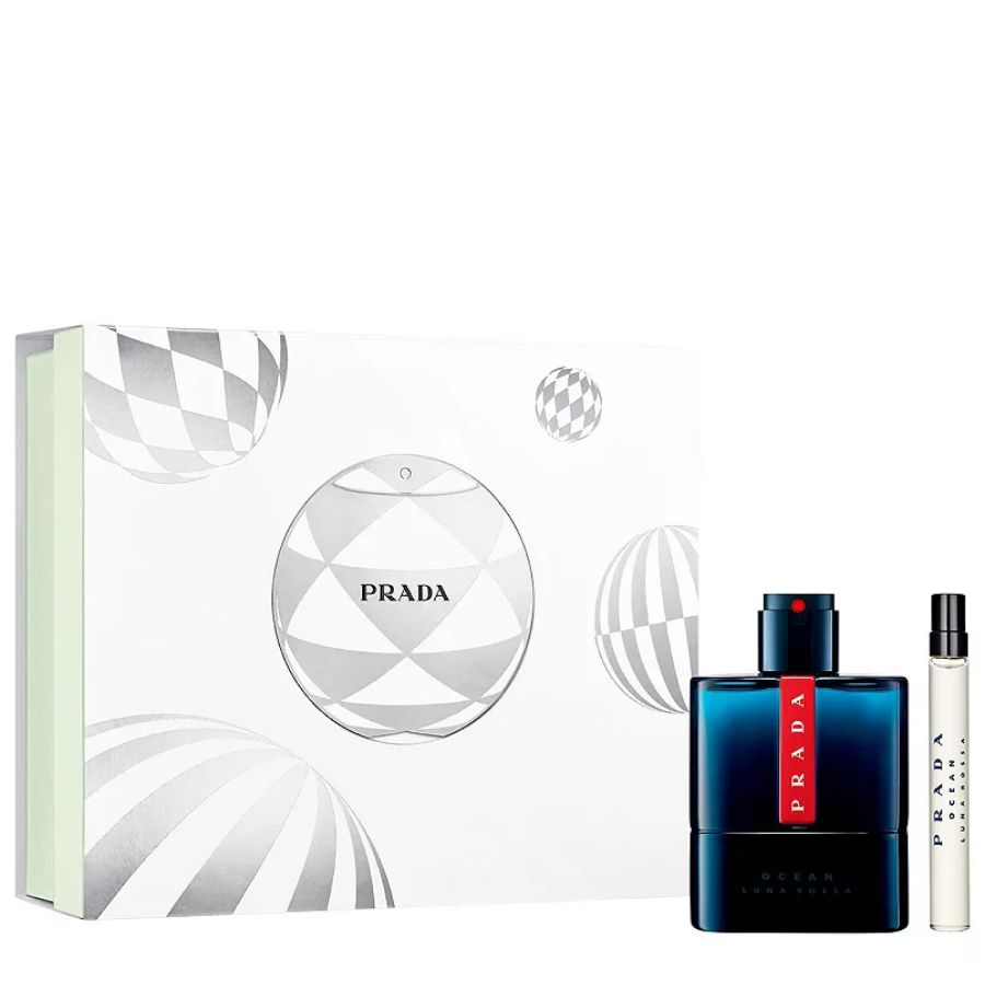 Luna Rossa Ocean by Prada 2pc gift set, 3.4 oz EDT men’s fragrance