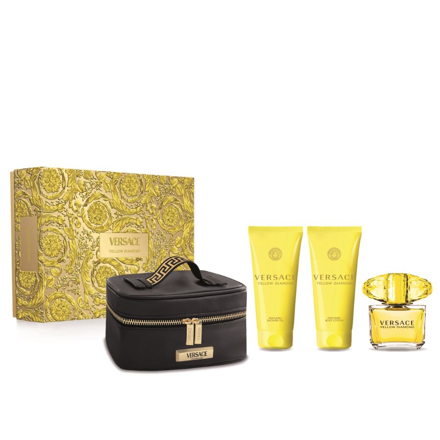 Yellow Diamond by Versace for Women 3.0 oz EDT 4pc Gift Set - PLA