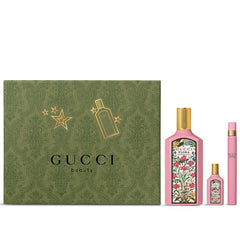 Flora Gorgeous Gardenia by Gucci for Women 3.4 oz EDP 3pc Gift Set
