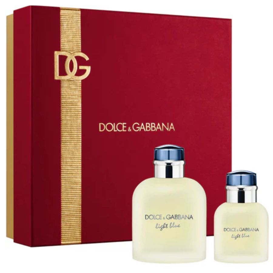 Light Blue by Dolce & Gabbana for Men 6.7 oz EDT 2pc Gift Set - PLA