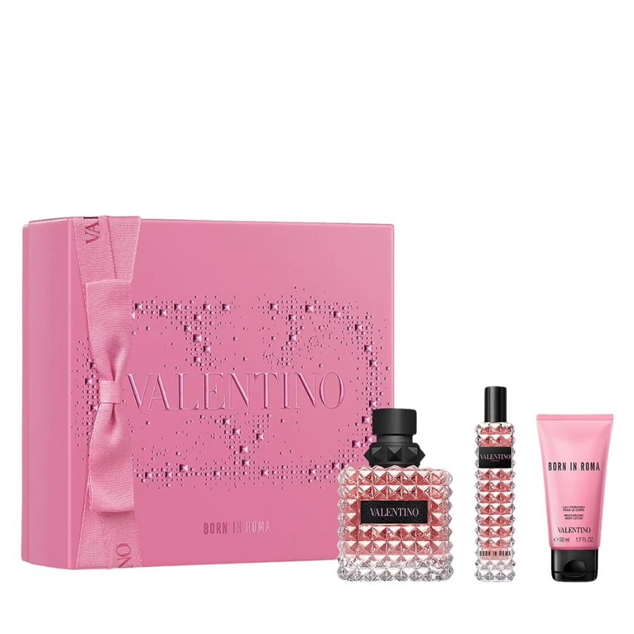 Born In Roma by Valentino for Women 3.4 oz EDP 3pc Gift Set - PLA