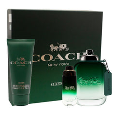Coach Green de Coach para hombre, 3.4 oz EDT, set de regalo de 3 piezas