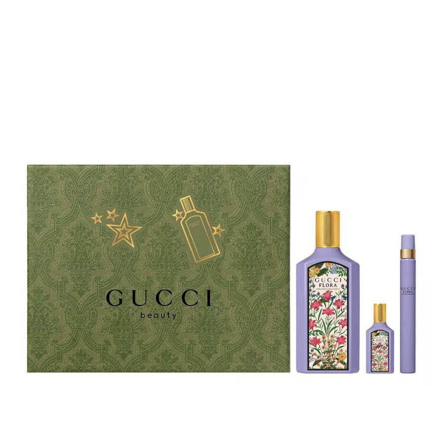 Flora Gorg Mag by Gucci for Women 3.4 oz EDP 3pc Gift Set - PLA