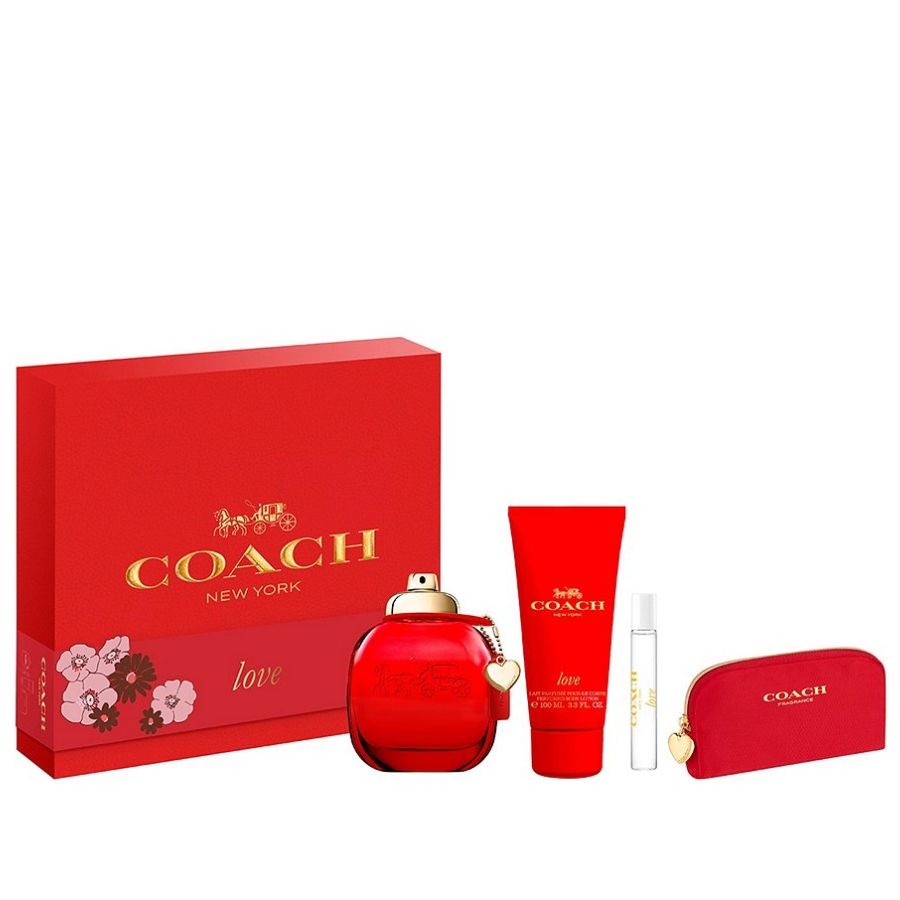 Coach Love by Coach for Women 3.0 oz EDP 4pc Gift Set - PLA