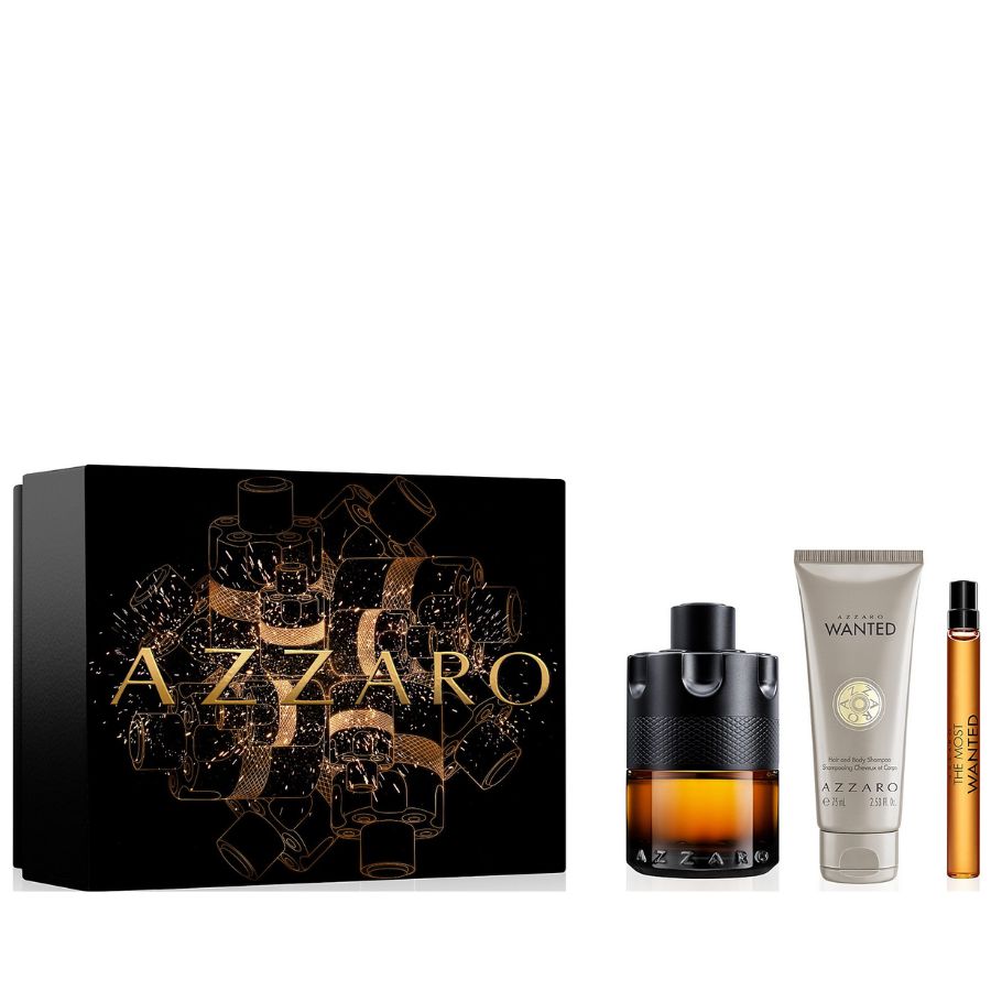 The Most Wanted by Azzaro  for Men 3.4 oz PAR 3pc Gift Set - PLA