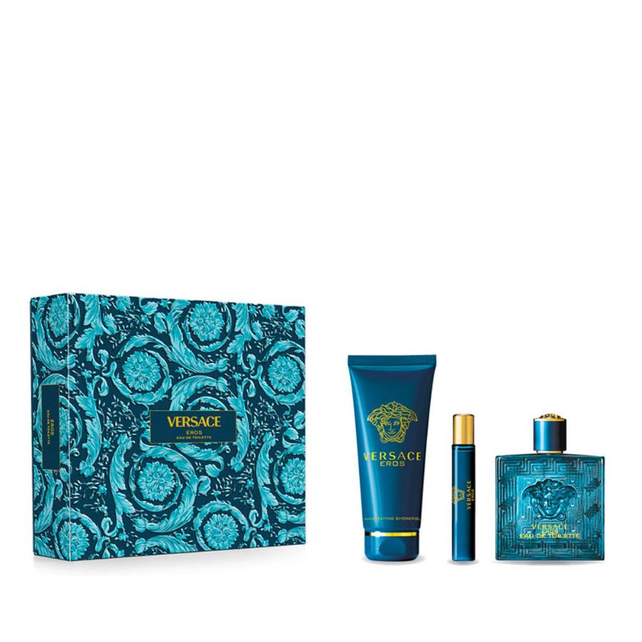 Eros by Versace for Men 3.4 oz EDT 3pc Gift Set - PLA