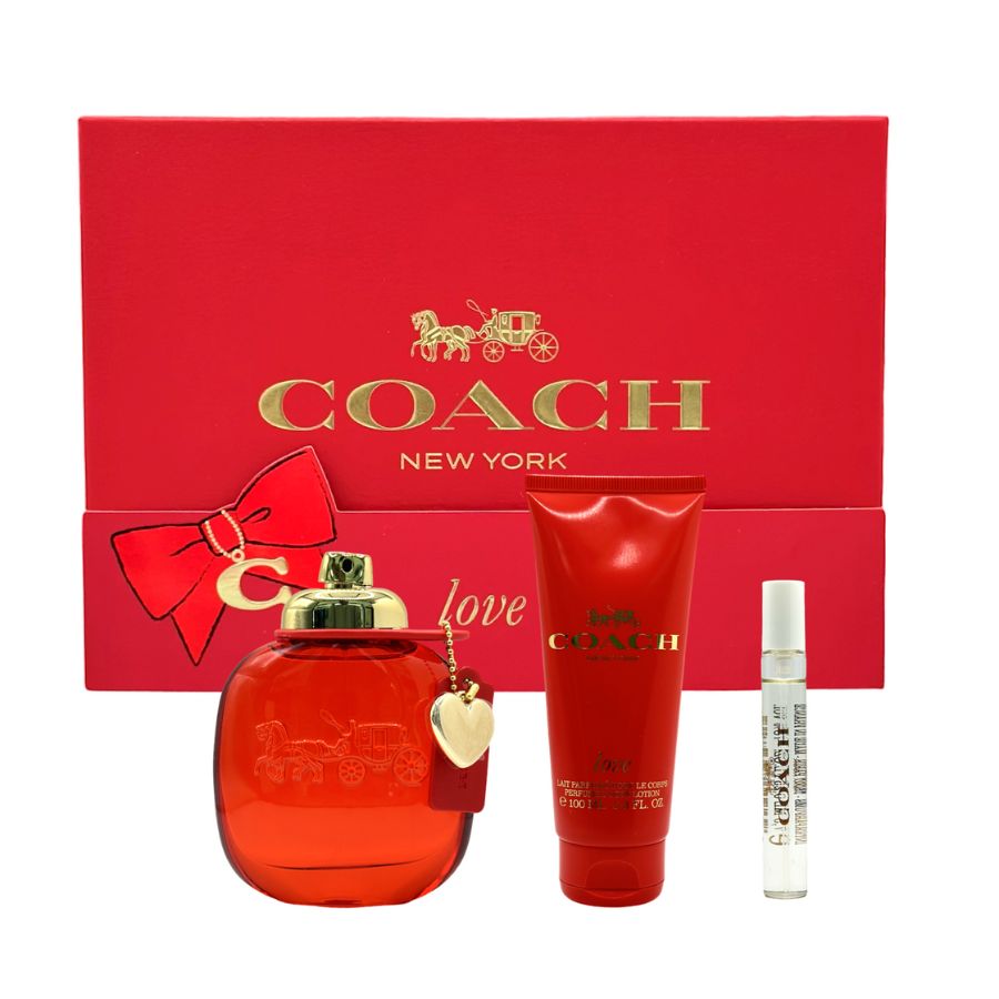 Coach Love by Coach for Women 3.0 oz EDP 3pc Gift Set - PLA