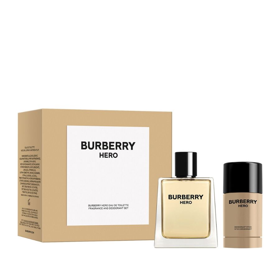 Burberry Hero by Burberry for Men 3.4 oz EDT 2pc Gift Set - PLA