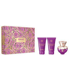 Dylan Purple de Versace para mujer, 1.7 oz EDP, set de regalo de 3 piezas