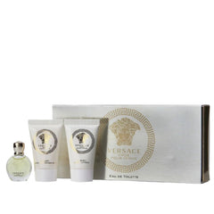Eros Pour Femme de Versace para mujer, 1.7 oz EDP, set de regalo de 3 piezas