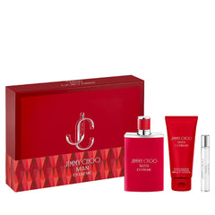 Jimmy Choo Man Extreme de Jimmy Choo para hombre, 3.4 oz EDP, set de regalo de 3 piezas