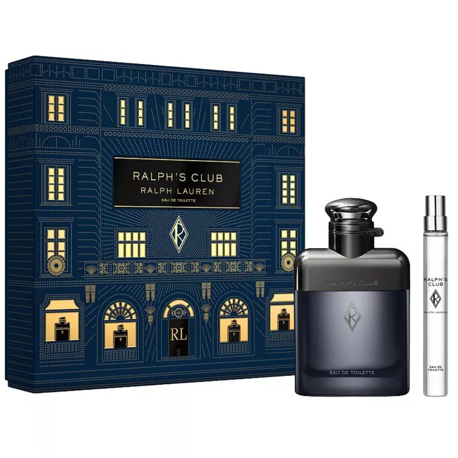 Ralphs Club by Ralph Lauren for Men 3.4 oz EDT 2pc Gift Set - PLA
