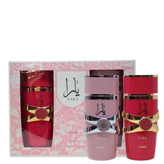 Yara by Lattafa for Women 3.4 oz EDP 2pc Gift Set