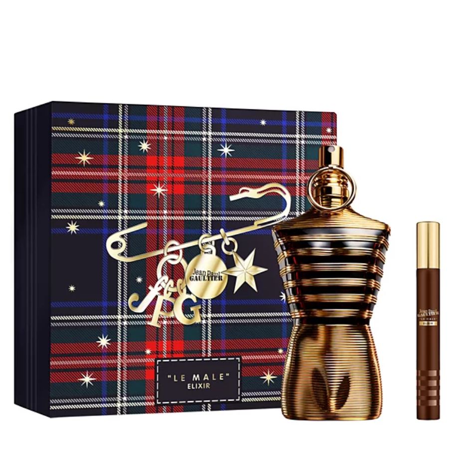 Le Male Elixir Parfum 2-piece men’s set, 200 ml + 10 ml