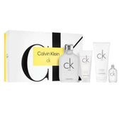 CK One de Calvin Klein para unisex, 6.7 oz EDT, set de regalo de 4 piezas