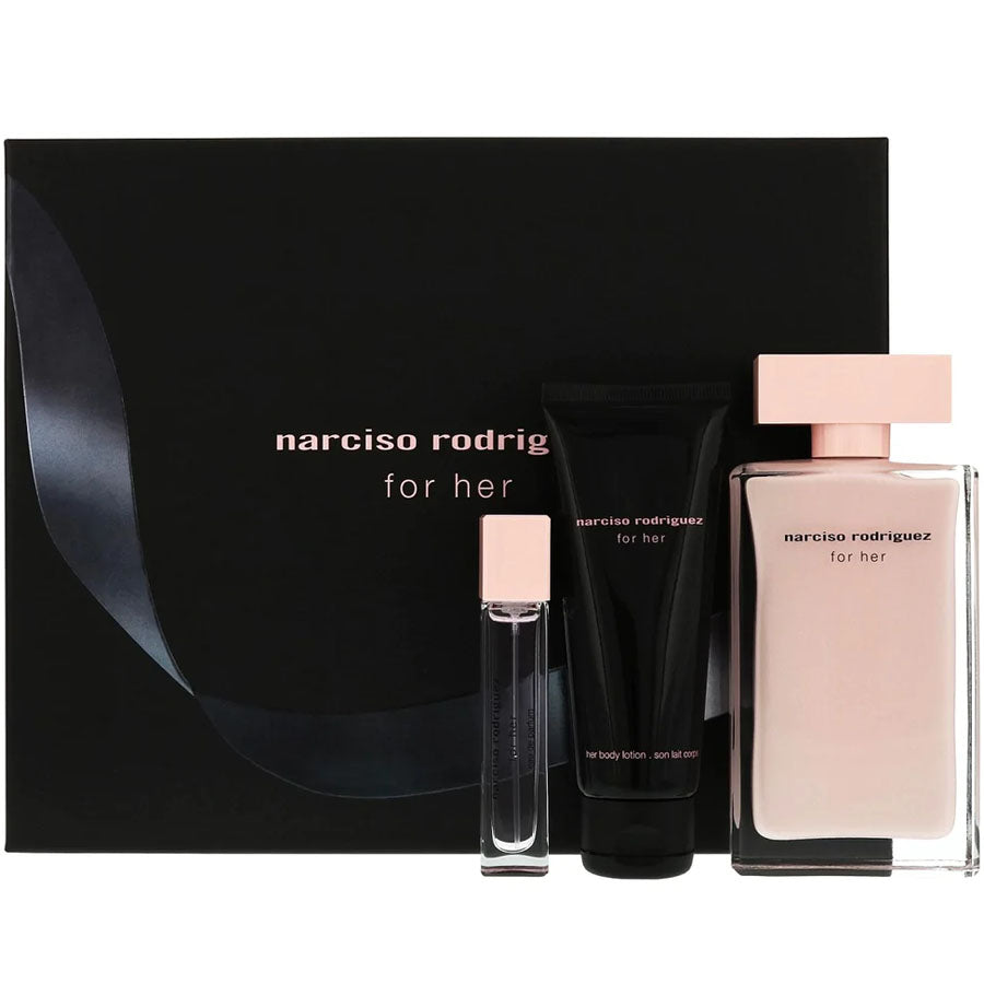 For Her by Narciso Rodriguez for Women 3.4 oz EDP Gift Set - Perfumes Los Angeles