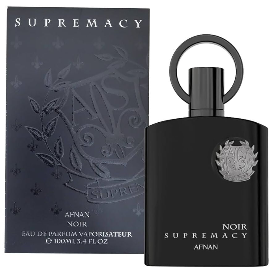 Supremacy Noir de Afnan EDP para hombre en spray, botella negra de 3,4 oz