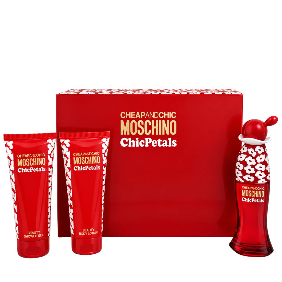 Moschino Cheap & Chic Chic Petals women's 1.7 oz three-piece gift set