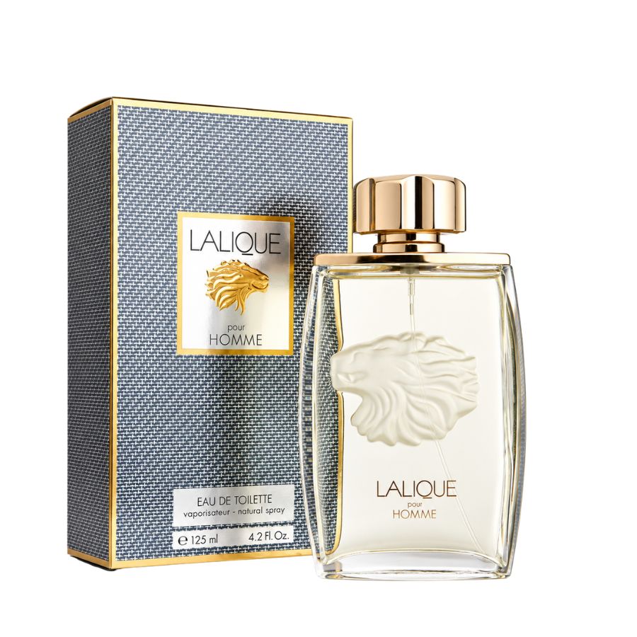 Lalique Pour Homme men's 4.2 oz EDT spray lion bottle