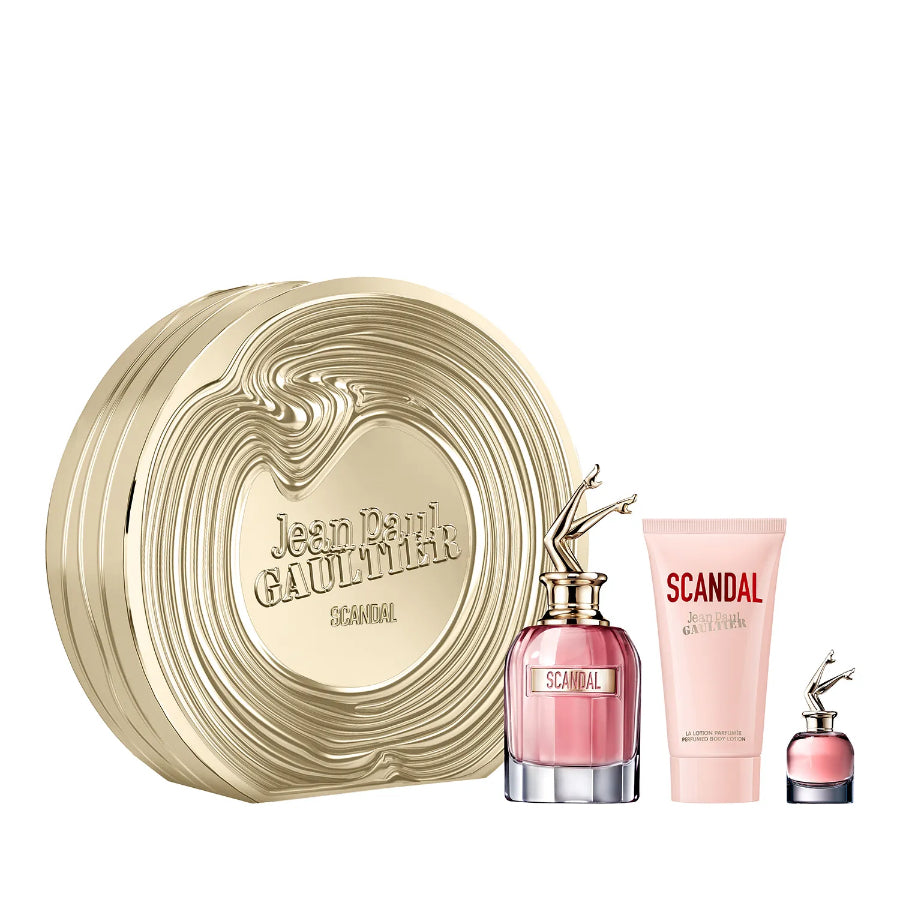 Scandal by Jean Paul Gaultier for Women 2.7 oz EDP 3pc Gift Set (2.5 Body Lotion+ Mini)