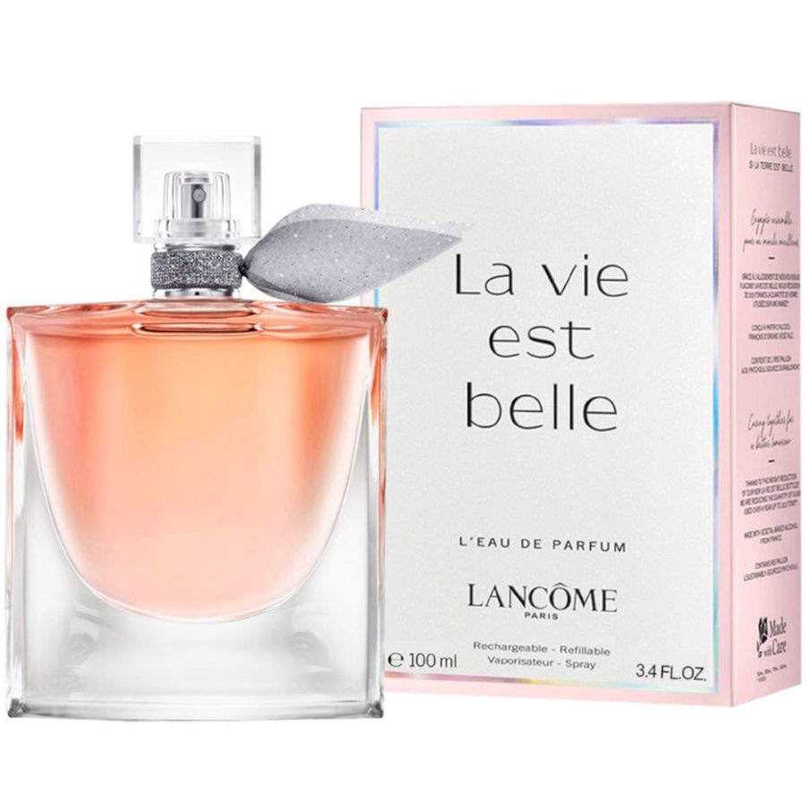 La Vie Est Belle de Lancôme EDP para mujer de 3,4 oz, botella con cinta