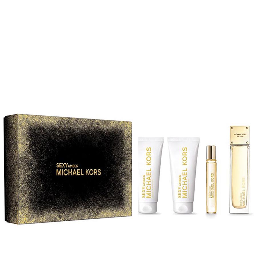 Michael Kors Sexy Amber 4-piece women’s gift set, 3.4 oz EDP