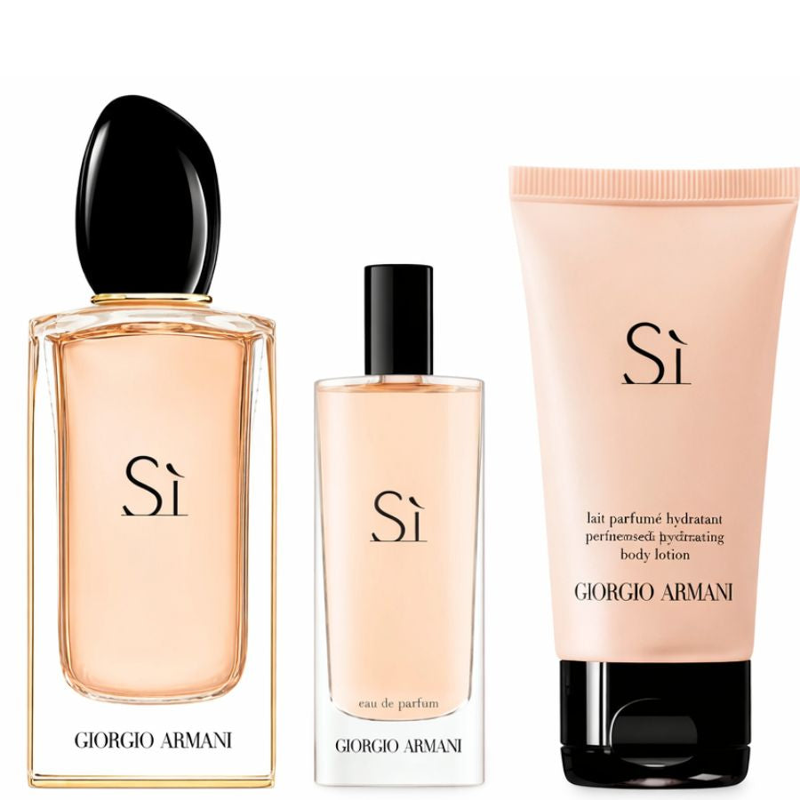 Si Giorgio Armani women’s perfume gift set with 3.4 oz bottle
