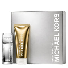 White Luminous Gold by Michael Kors for Women 1.7 oz EDP 2pc Gift Set (3.4 oz Body Lotion)