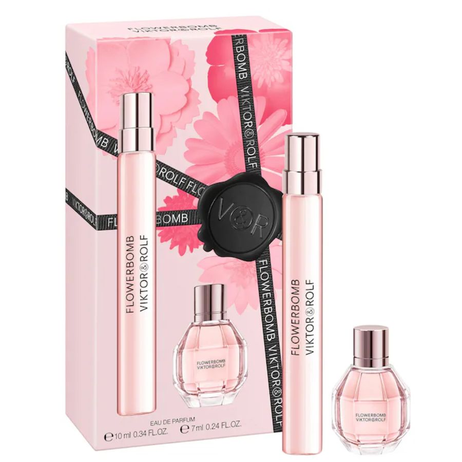 Flowerbomb de Viktor&Rolf Mini juego de 2 piezas, frascos de EDP de 7 ml