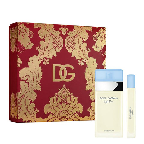 Light Blue by Dolce & Gabbana for Women 3.4 oz EDT 2pc Gift Set