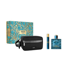Eros by Versace for Men 3.4 oz EDT 3pc Gift Set