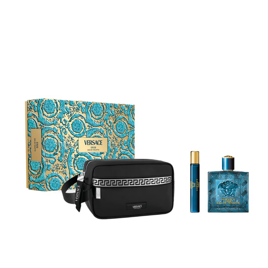 Eros by Versace men 3.4 oz EDT 3pc gift set