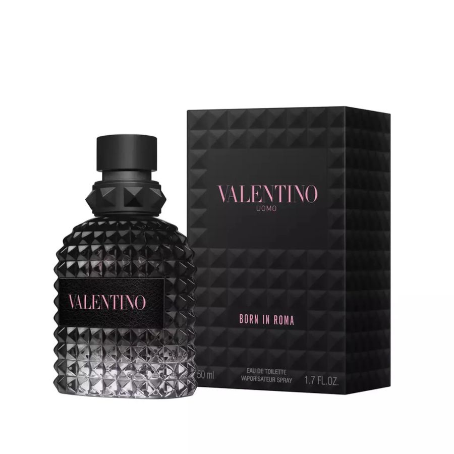 Valentino Uomo men's EDT 4.5 ml mini faceted glass bottle