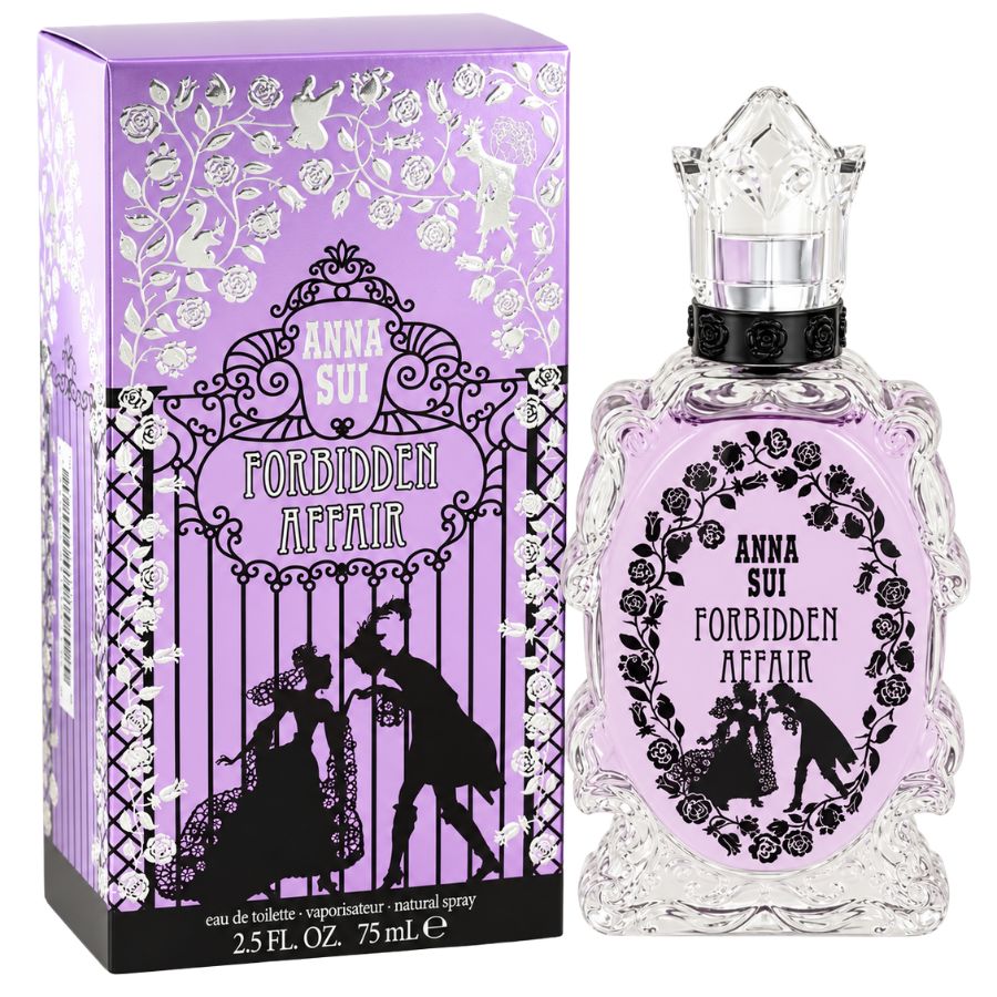 Forbidden Affair by Anna Sui women's 2.5 oz EDT rosebud-cap bottle