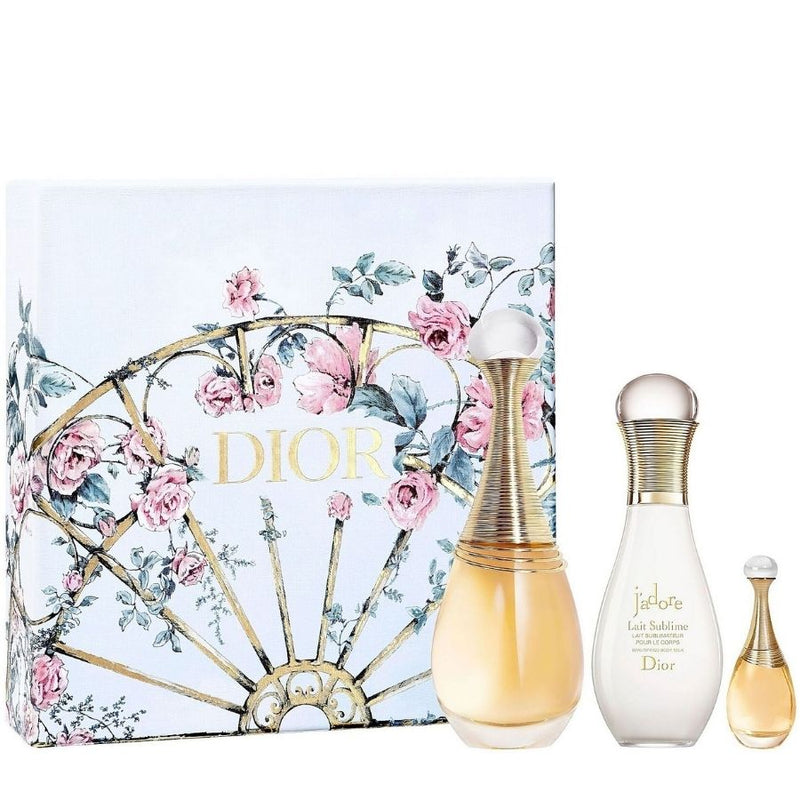 J adore by Christian Dior for Women 3.4 oz EDP 3pc Gift Set