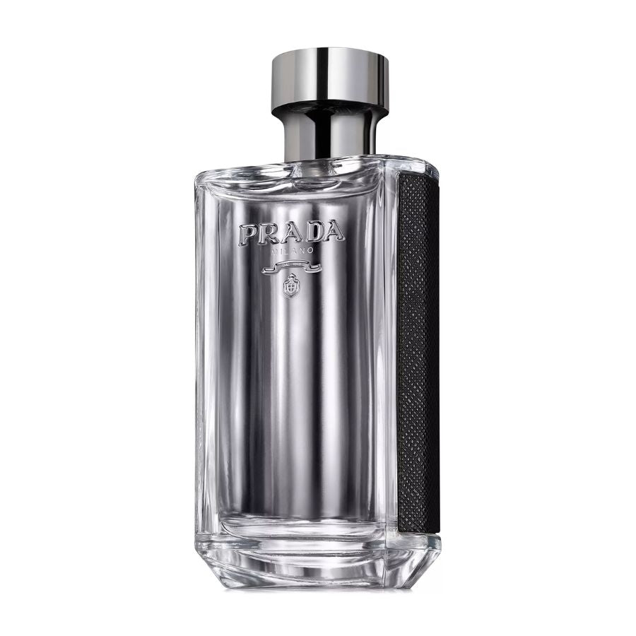 Prada L’Homme men’s EDT tester 3.4 oz, blue leather-backed bottle