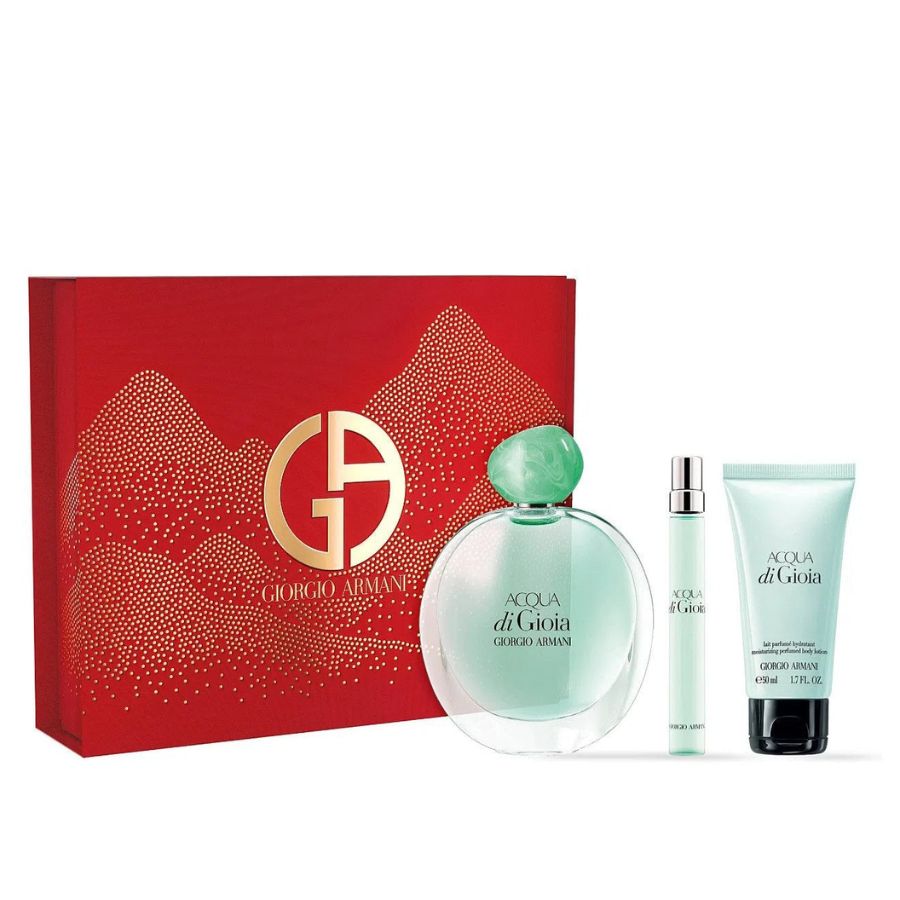 Acqua di Gioia perfume 3.4 oz three-piece gift set