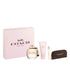 Coach New York women’s EDP 3.0 oz 4-piece gift set with pouch