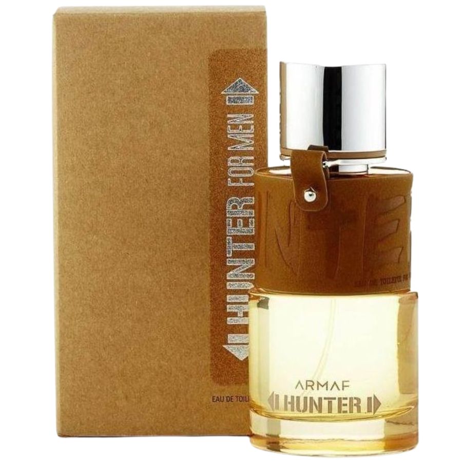 Hunter by Armaf for Men EDP 3.4 oz red and black bottle