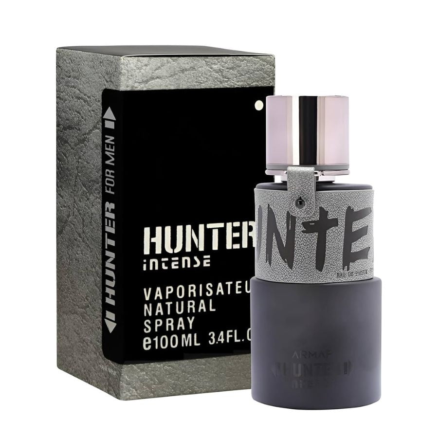 Hunter Intense by Armaf for Men 3.4 oz EDP dark bottle
