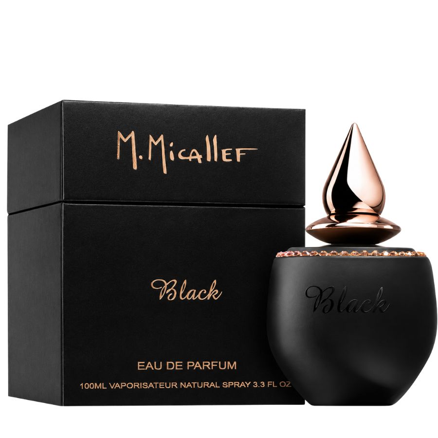 Black by M. Micallef women’s 3.3 oz EDP matte black bottle