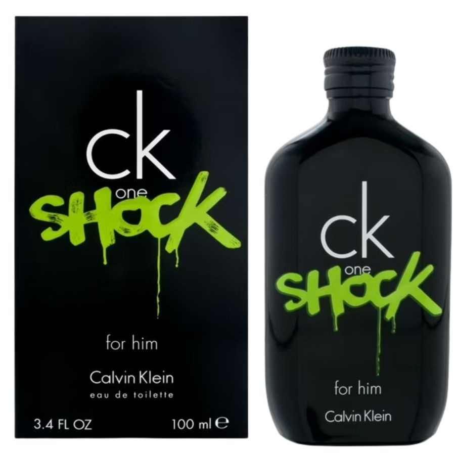 CK One Shock by Calvin Klein men’s EDT spray 3.4 oz graffiti bottle